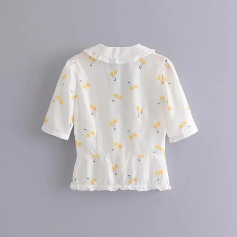Женская Шифоновая Блузка camisa женская одежда в винтажном стиле белая блузка с