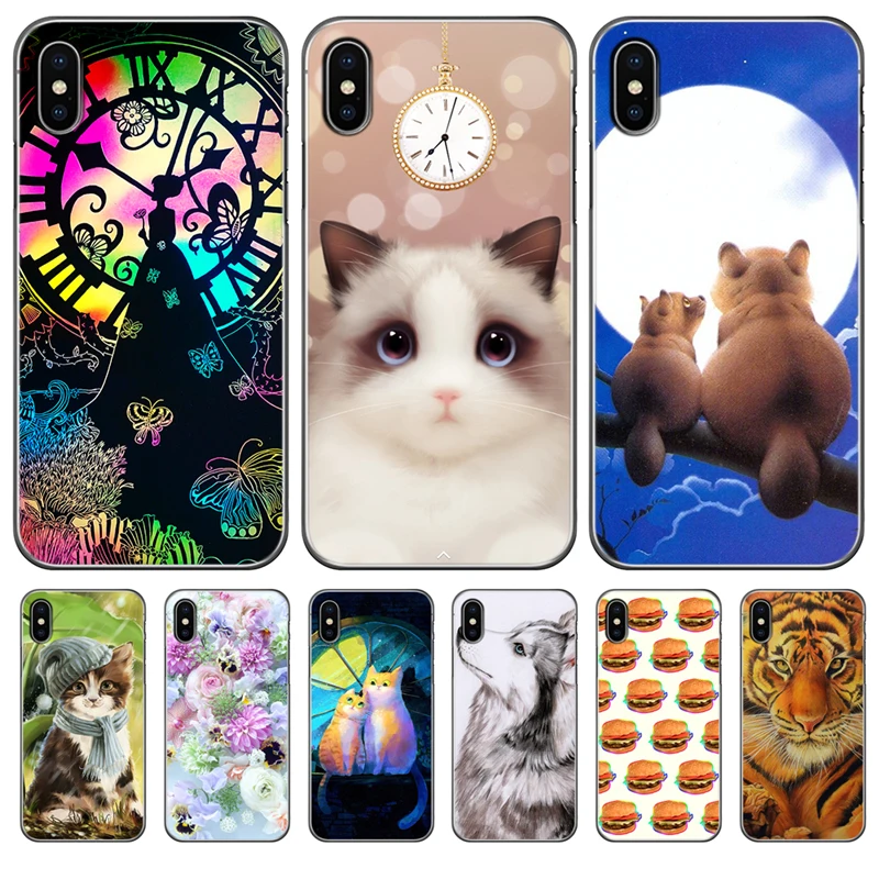 Чехол для телефона с изображением кота из мультфильма чехол iPhone 5 5S SE 6 6S Plus 7 8 XS Max X