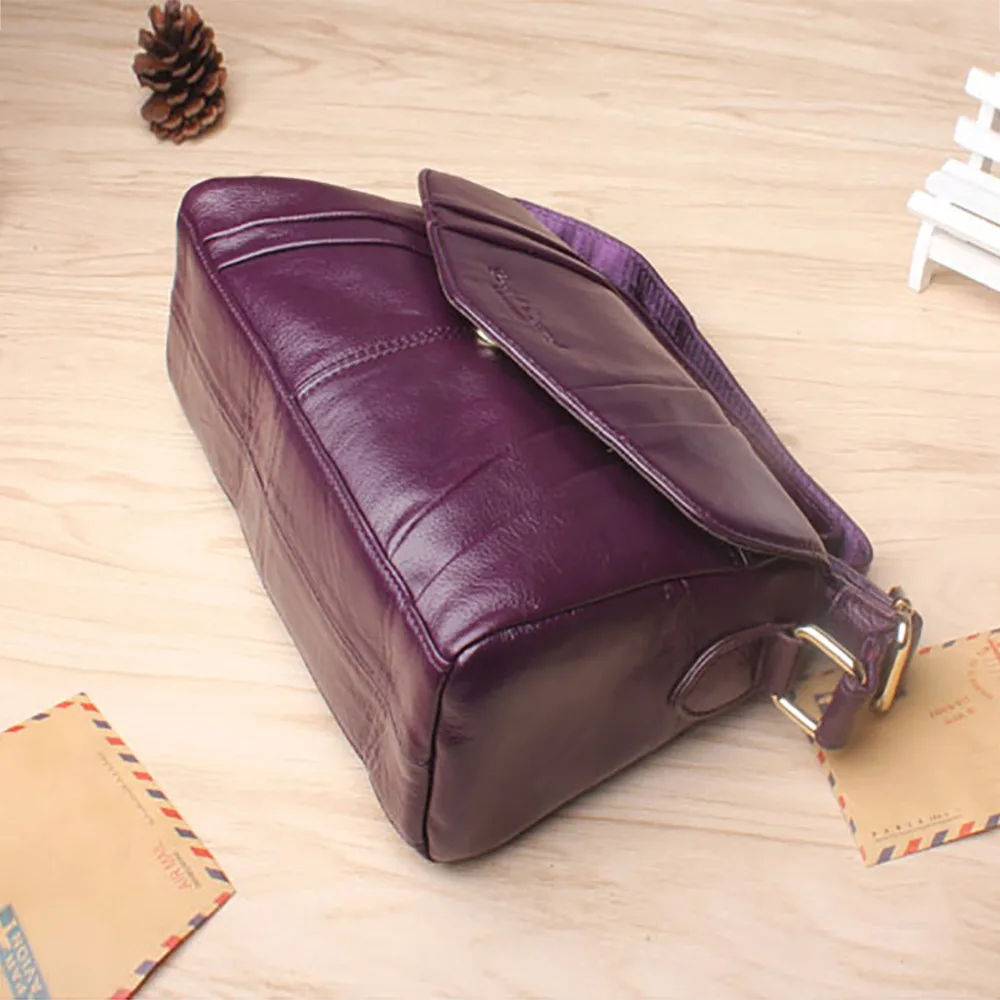 Модные популярные женские сумки мессенджеры из натуральной воловьей кожи