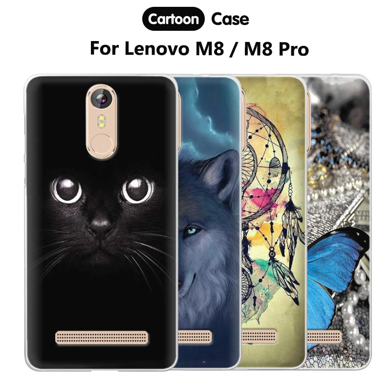 

JURCHEN Case For Leagoo M8 Case Silicone Cartoon Print Transparent Soft Back Cover For Leagoo M8 Pro Case LeagooM8 M 8 Pro 5.7"