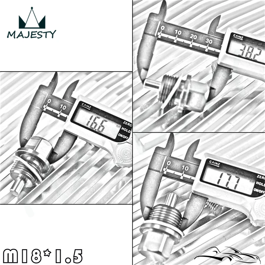 2 шт. M18x1.5 Магнитный сливной фильтр для моторного масла адсорбирующий болт +