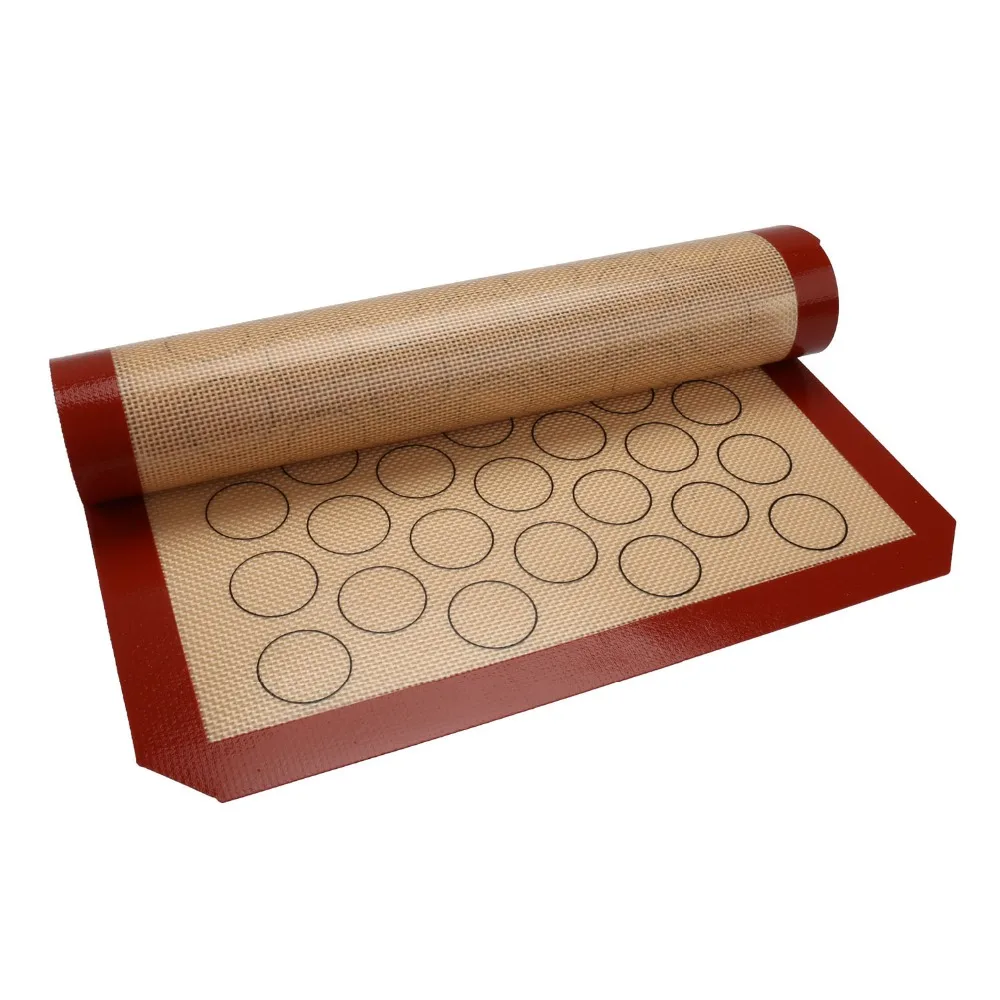

Pastry Tools Non-Stick Silicone Baking Mat Pad Sheet Baking Rolling Dough Mat Large Size 42cm*29.5cm for Cake Cookie Macaron