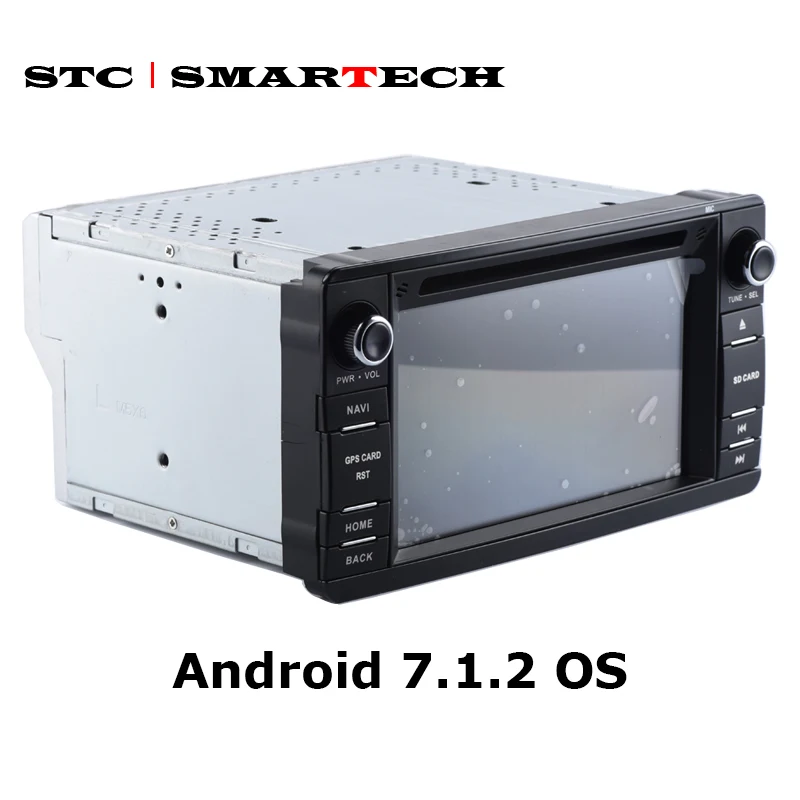 SMARTECH 2 Din Android 7.1.2 OS автомобильный аудио CD DVD радио плеер gps навигация для MITSUBISHI Outlander