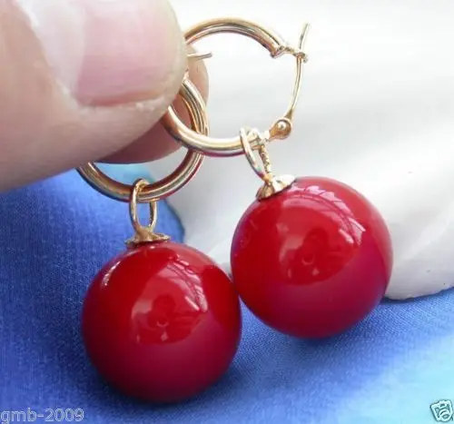 Женские волосы полные парики редкие огромные 14 мм серьги из таитянских кораллов