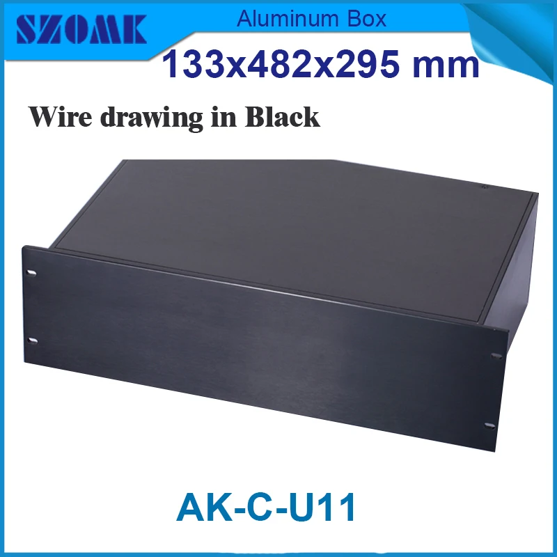 Корпус для электроники 133 (H) x482 (W) x295 (L) мм алюминиевая коробка электронного