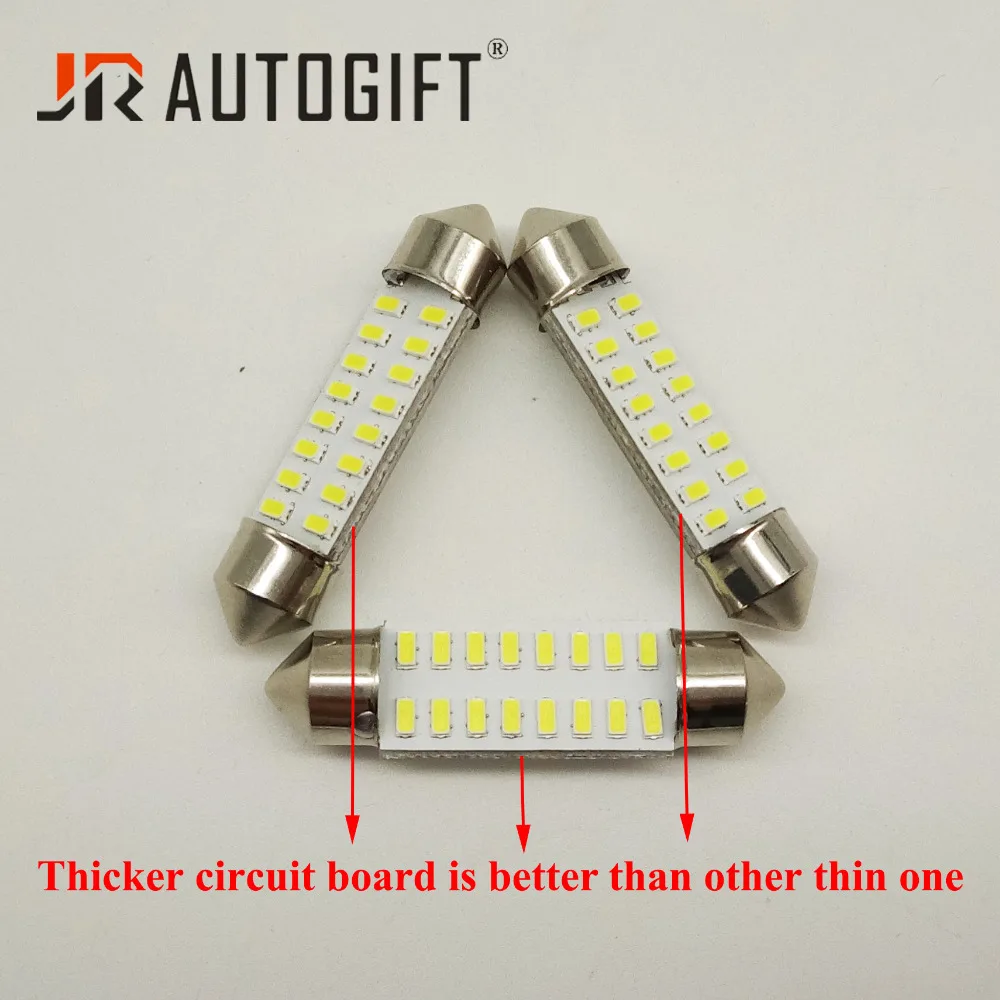 100x гирлянда 31/36/39/41 мм Светодиодная лампа ft C5W C10W 3014 16 SMD авто Интерьер Свет