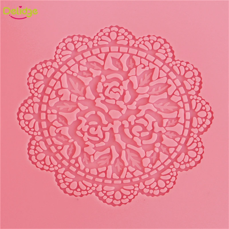 1 шт. силиконовый коврик для цветочного кружева украшения торта силиконовая