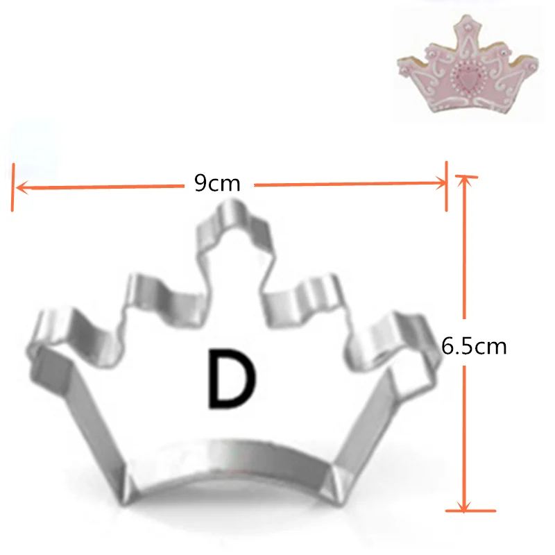 4 шт./компл. форма королевской короны из нержавеющей стали резак печенья для