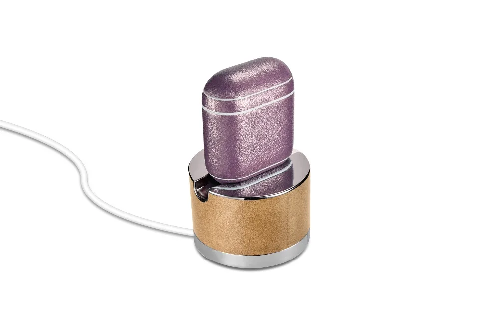 Роскошный чехол из натуральной кожи для Apple Airpods, противоударный чехол для наушников, аксессуары, защитный чехол для AirPods