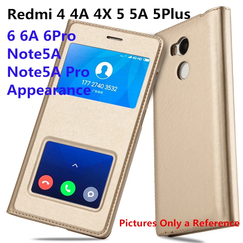 Кожаный чехол с откидной крышкой для Xiaomi Redmi 6 Pro 6A 5 Plus Note 4x Note5 5A чехлы телефонов Mi 6x