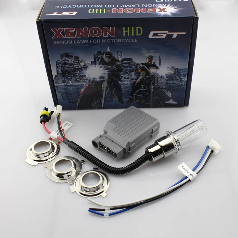 Комплект ксеноновых фар BAOBAO для мотоцикла 6000K универсальная балластная лампа
