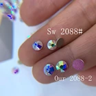 Кристальный замок высочайший 6А Новинка розово-золотые Стразы для ногтей AB роскошные плоские стразы без горячей фиксации для рукоделия Sw качество 6ARGNHF