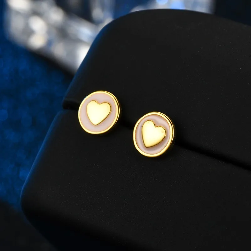 Suplush высокое качество серьги гвоздики из стерлингового серебра 925 пробы круглый