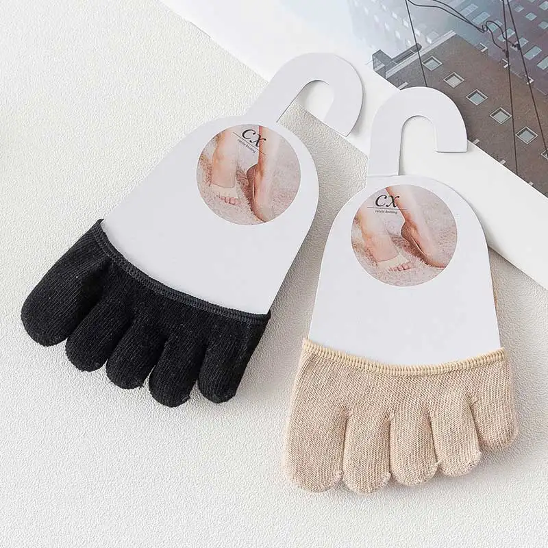 2 pairs J-BOX, женские короткие носки-башмачки, носки для девушек, короткие женские носки на высоком каблуке, силиконовые Нескользящие невидимые носки - Цвет: 2 pairs