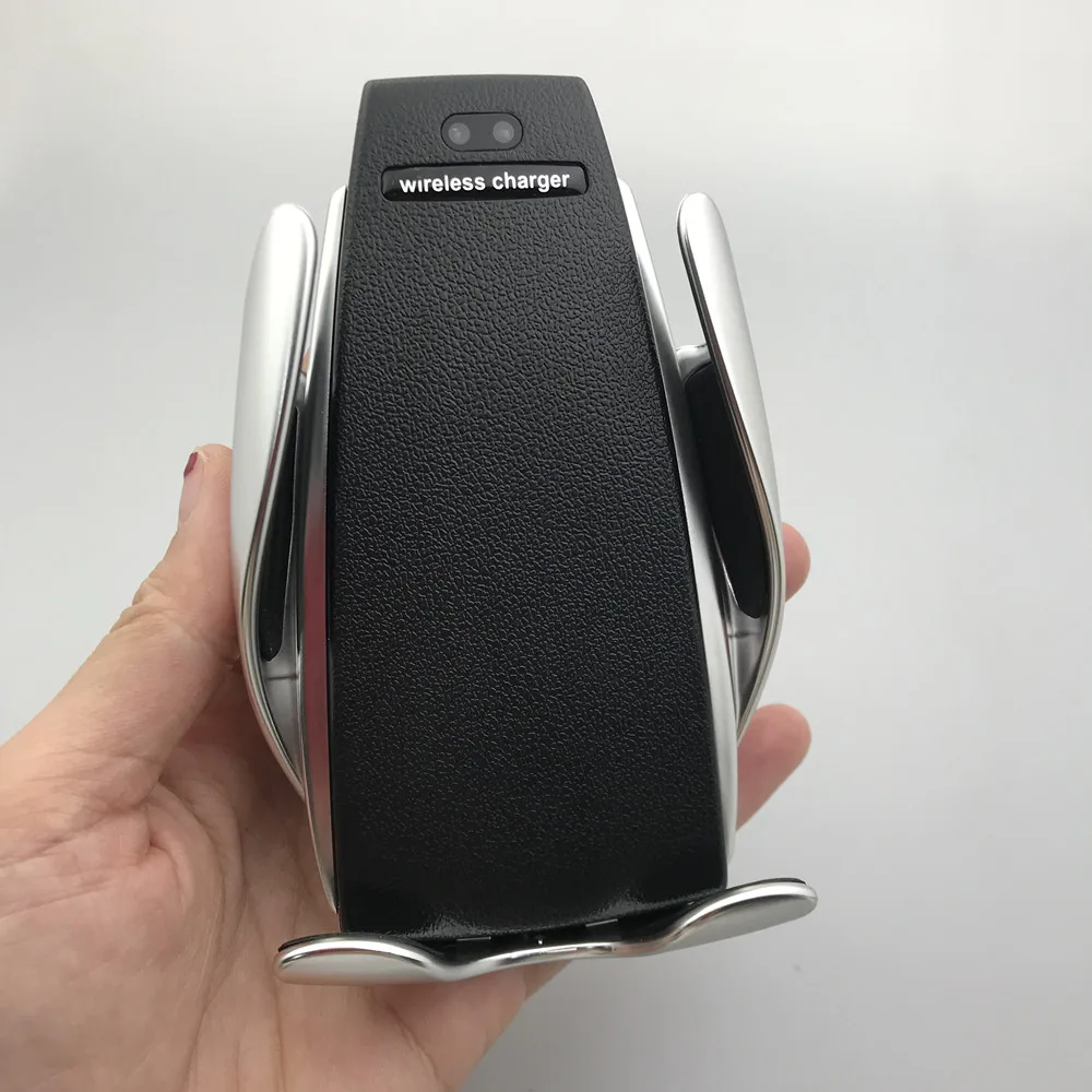 Новое 10 Вт Qi автомобильное беспроводное зарядное устройство для iPhone XR X8 samsung автоматический держатель мобильного телефона Быстрое беспроводное зарядное устройство для автомобиля вентиляционное крепление