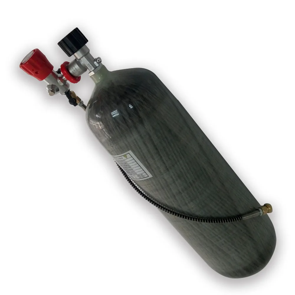 Billig AC109100 Refill Ganze Set 9L 4500Psi 300Bar Carbon Faser Zylinder + Gauge Ventil + Füllung Station Mit Schlauch + Schützen Tasse