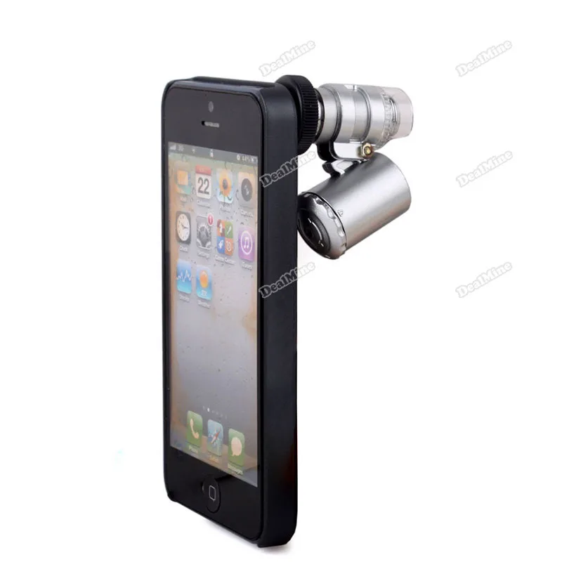 dealmine Festival! 60X 3 LED Magnify Magnifier Loupe Microscope for iPhone 5 5S Currency Detecting popular | Инструменты
