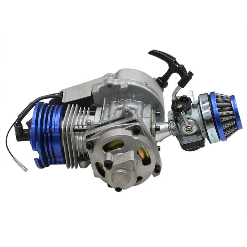 TDPRO гоночный 47cc 49cc 50cc мини 2 тактный двигатель с КАРБЮРАТОРНЫЙ ДВИГАТЕЛЬ ATV грязи питбайк карманный велосипед Скутер