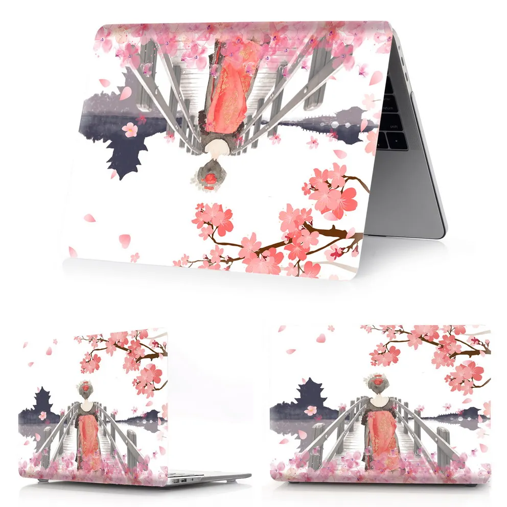 kimono-h2 Чехол для ноутбука с цветной печатью для Macbook Air 11 13 Pro retina 12 13 15 дюймов цвета Сенсорная панель Pro 13 15 или Air 13 кимоно - Цвет: kimono-h2