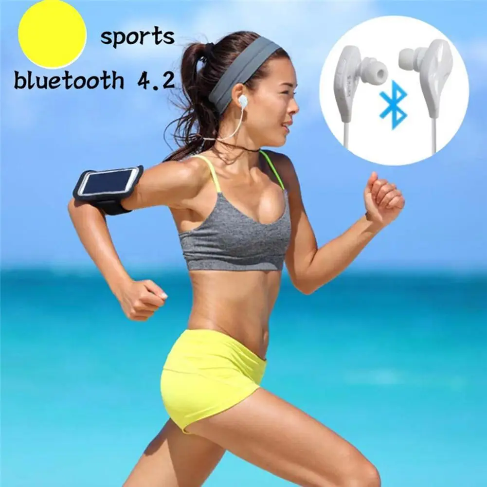 CUJMH QY7 Bluetooth наушники Беспроводная гарнитура V4.2 частный режим мобильный телефон