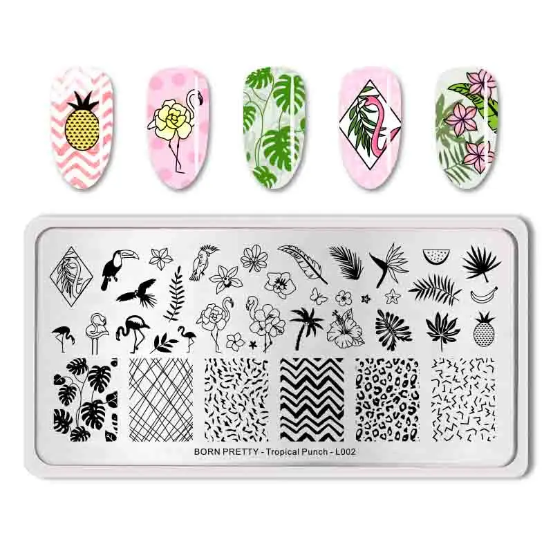 AJS40069 BORN PRETTY ногтей штамповки пластины кружева цветок животный узор дизайн ногтей штамп штамповка шаблон изображения пластины трафаретные гвозди инструмент - Цвет: AJS40069