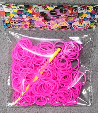 10 rose red 200pcs 200 шт./пакет Радуга эластичной резинкой черный, белый цвет для браслет лента с бисером вязаный Подвески пополнения посылка - Цвет: 10 rose red 200pcs