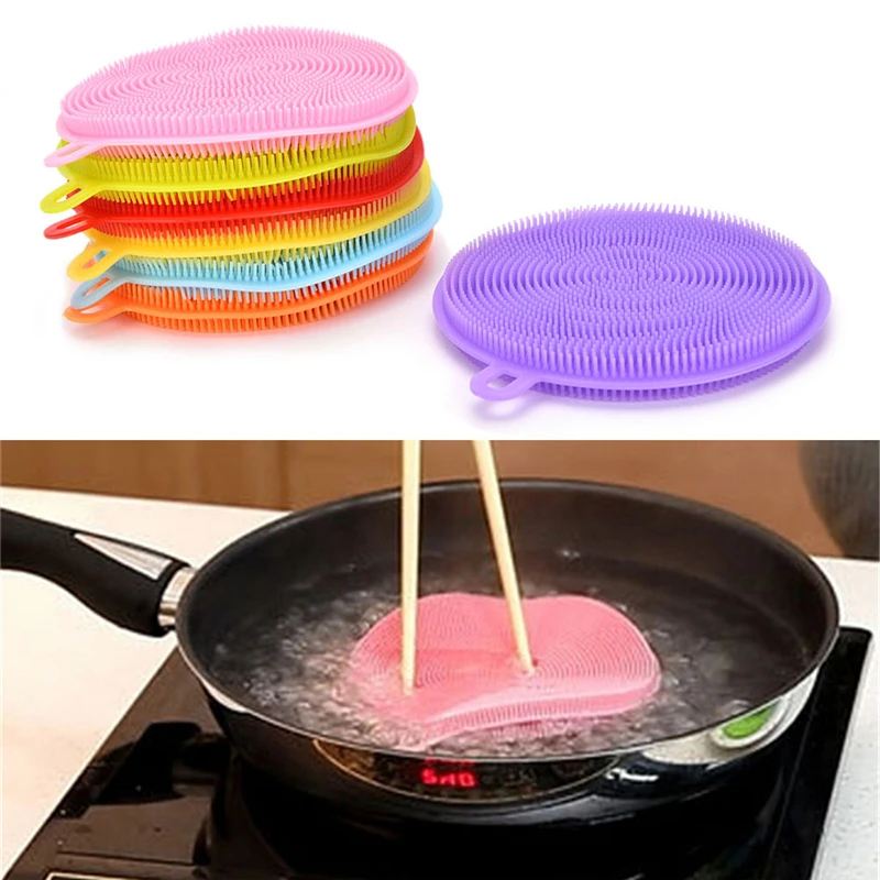 Многофункциональные Волшебные силиконовые губки для мытья посуды мочалки