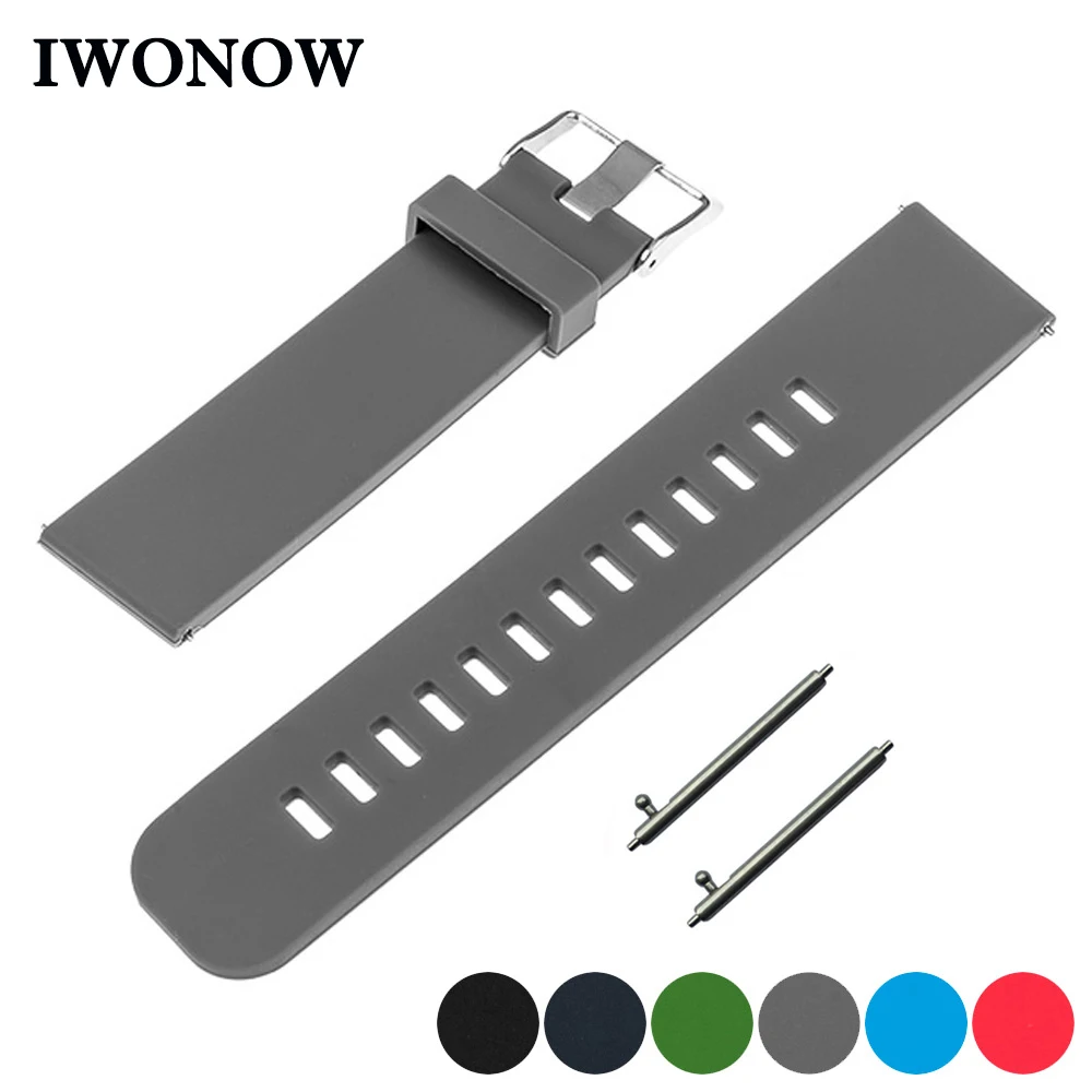 Силиконовый резиновый ремешок для часов 18 мм Huawei Quick Release Band на запястье браслет