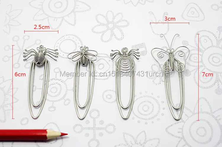 

B80 INSECTS SET/4 BOOKMARK PRACTICAL/NOVELTY/CREATIVE STAINLESS HAND-MADE ART CRAFTS WEDDING&BIRTHDAY&HOME&OFFICE&GIFT&PRESENT