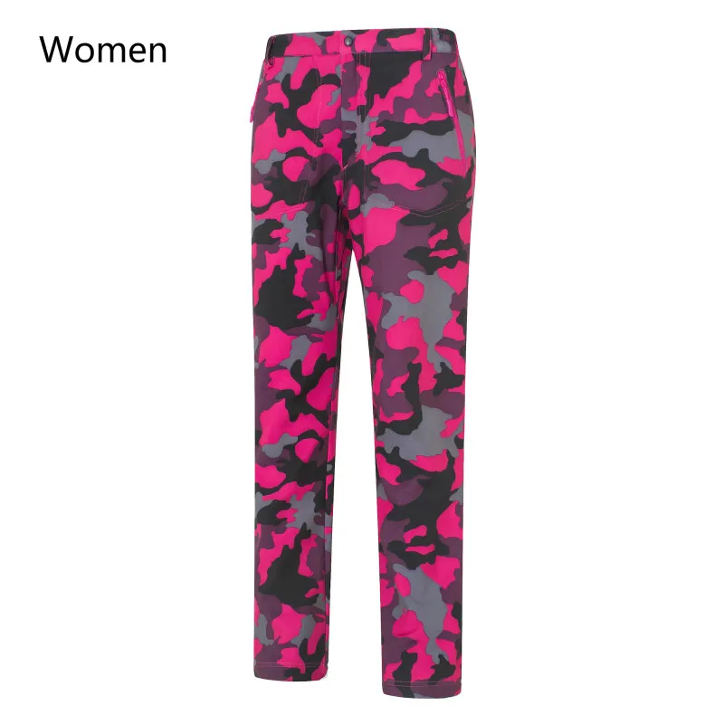 Autumn winter hiking jacket pant shark skin soft shell camouflage assault clothes fleece warm trekking camping coat | Спорт и