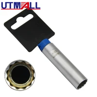 14mm spark plug socket thin wall removal tool 12 points 38 drive fit for bmw nissan