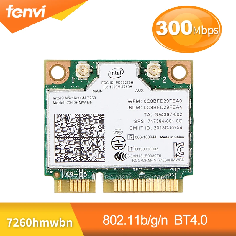 Новый ноутбук беспроводной Wi Fi Bluetooth Половина мини PCI E карта для Intel N 7260 7260HMW 7260HMWBN
