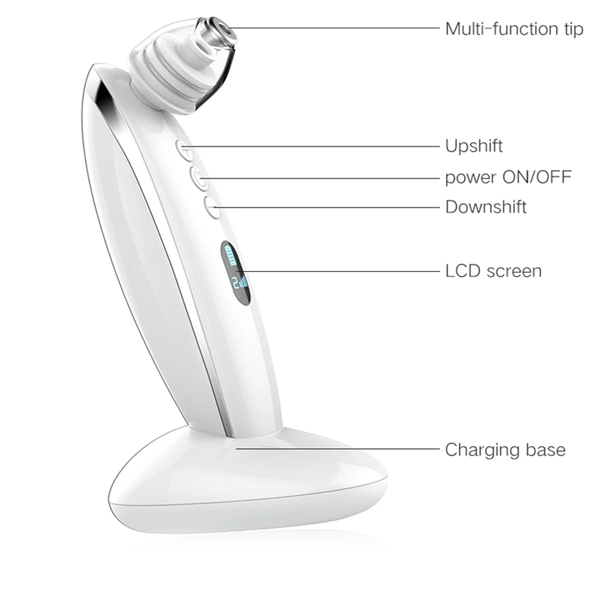 MIQMI пылесос для удаления угрей лица очиститель пор электронный комплект черных