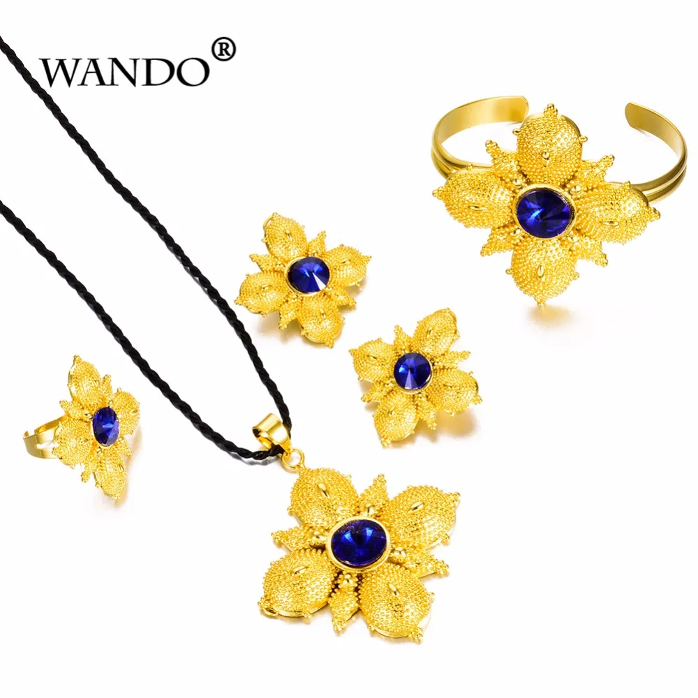 WANDO комплекты ювелирных изделий из эфиопского материала