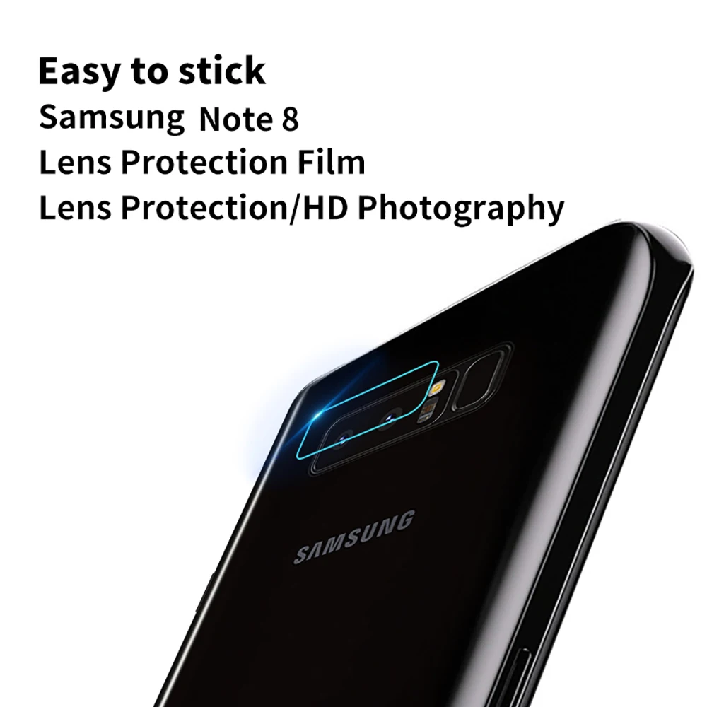 Закаленное стекло для объектива задней камеры 2 шт. Samsung Galaxy S8 Plus Note 8 S9 + iPhone7 X