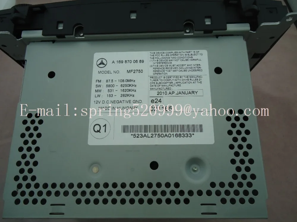 Новый Альпийский один компакт-радио MF2750 для Mercedes Viano/VITO/Sprinter B класс Audio 20 CD A169 870 06 89
