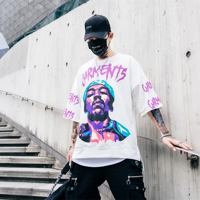 Футболка для мужчин лето 2019 г. хип хоп футболки лапша корабль мультфильм уличные