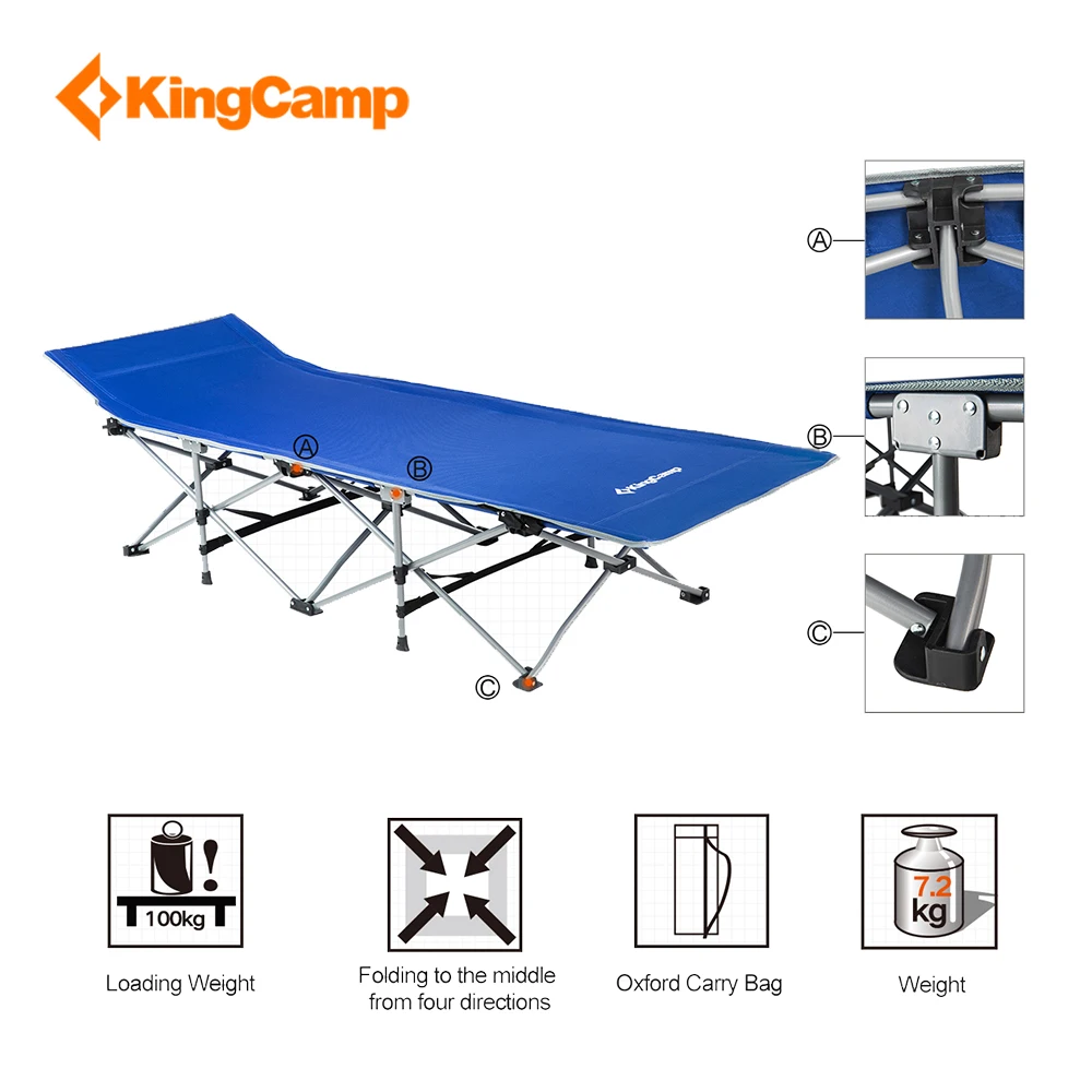 KingCamp легкая портативная прочная стабильная Складная Роскошная раскладная