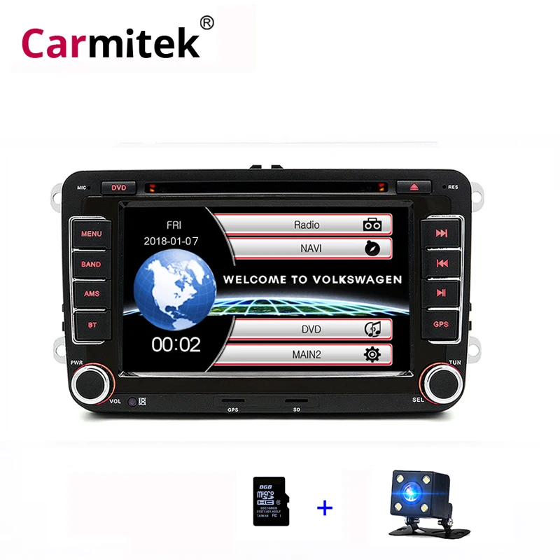 GPS Мультимедиа Радио 2 Din для vw golf 4 5 6 7 Passat b5 b6 b7 Polo Tiguan Leon Skoda octavia Fabia Seat leon Bora Rapid
