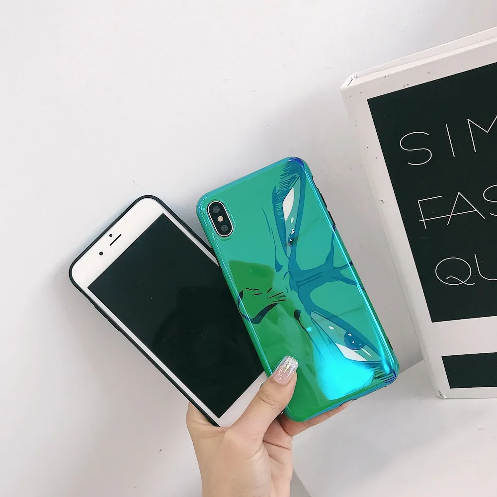 Мягкий чехол IMD с мультяшными глазами для iPhone 6 6Plus 6s plus 7 7Plus 8 8Plus X Xs XR Max телефона