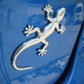 Автомобильные наклейки gecko с индивидуальным украшением металлические