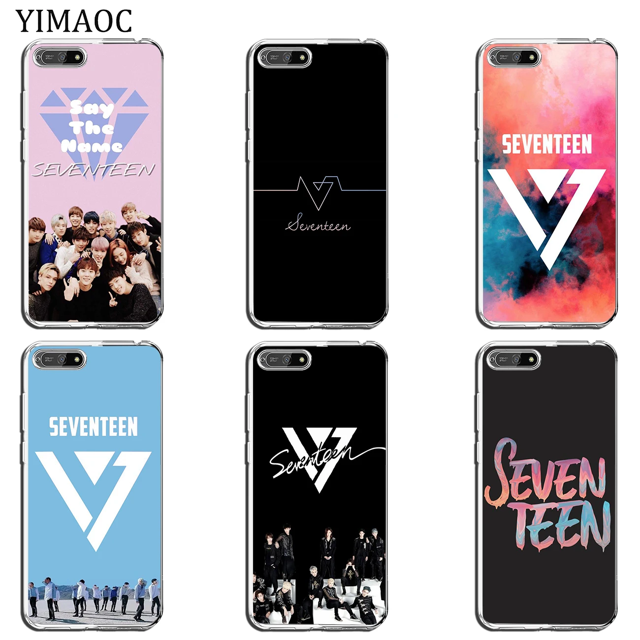 Мягкий силиконовый чехол YIMAOC Seventeen 17 Kpop для Huawei Y7 Y6 Y9 Prime 2018 Honor 20 10 8 8C 8X 9X 9 Lite 7X 7C 7A Pro