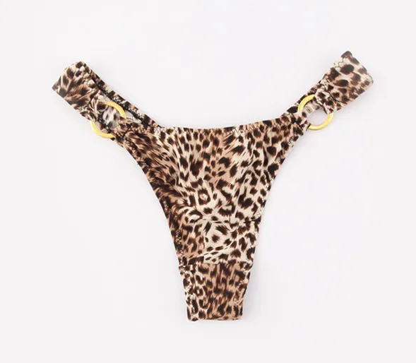 Женский сексуальный купальник бикини с леопардовым принтом мини завязками по