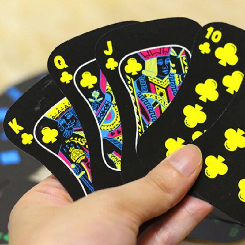 54 карты новинка светящаяся флуоресцентная подсветка подарок для ночного клуба