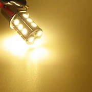 4X S25 1156 BA15S P21W DC 12 24 вольт, тормозные огни для грузовиков, задний фонарь DRL, автомобильная задняя лампа 12В 24В, авто Поворотная лампа 5050 24leds - Испускаемый цвет: Тёплый белый