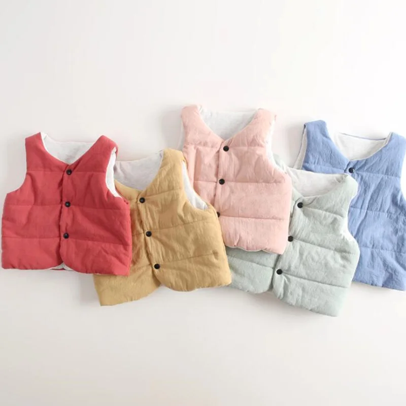 2020 специальное предложение детские пальто зимние жилеты для девочек утепленный