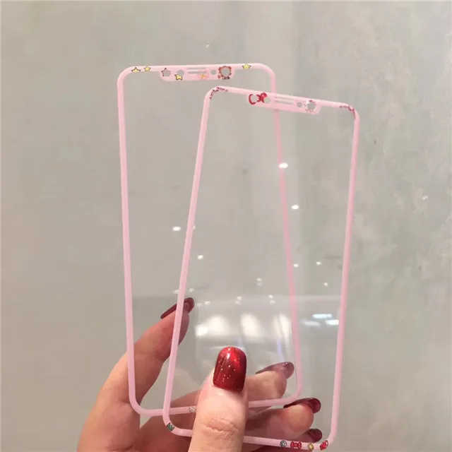 Для iphone 6 6 S 7 8 Plus Закаленное стекло Защитная пленка для экрана для iphone X XS Max glass 3D 0,2 мм Жесткая пленка для экрана Милая Сейлор Мун