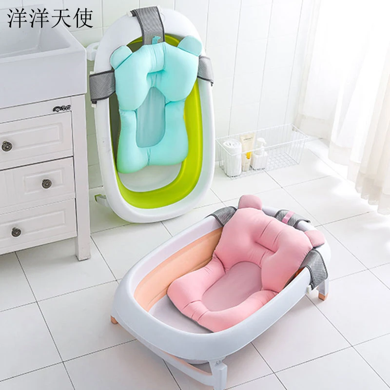 

Baby Bath Tub Stuff Pillow Bathing Seat Mat Bathtub Baby Water Toys Shower Games Non-Slip Infant Newborn Baby Toys 0-12 Months