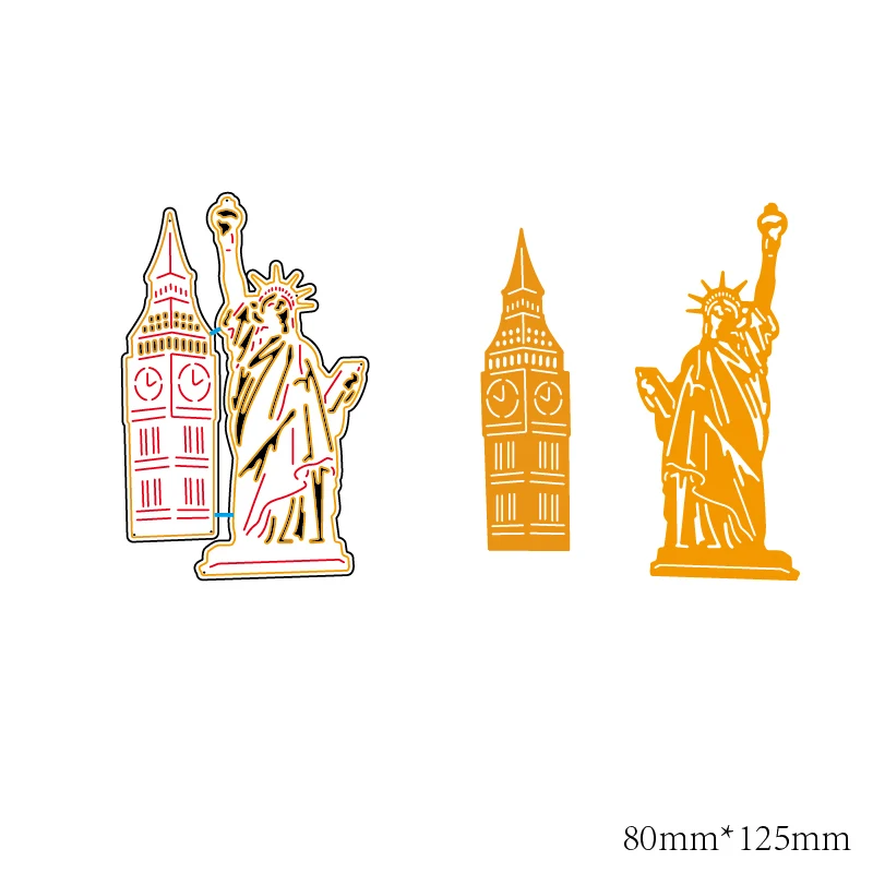 

AZSG Statue of Liberty Cutting Dies For DIY Scrapbooking Decorative Card making Craft Fun Decoration 8*12.5cm
