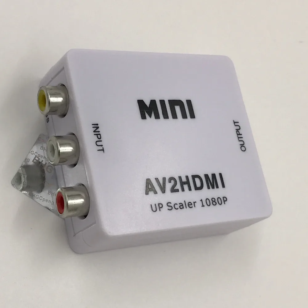 AV в HDMI конвертер RCA в HDMI Aapter 720P 1080P CVBS L/R адаптер «Мама-мама» для ПК DVD HDTV 1 шт